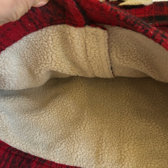 Lucky Brand Men’s Plaid Red Sherpa Jacket sz S NWT - Picture 5 of 12